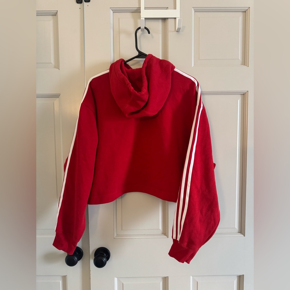 Adidas Adicolor 3-Stripes Short Hoodie M - Picture 2 of 5